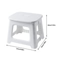 thumbnail image 2 of TIELUTT Kids Folding Foldable Step with Rabbit Ear Back Support Heavy Duty Swings for Adults Indoor Wooden Chairs for Desk Small Foldable Stool Two Step Folding Stool with Seat Kids Camping Chairs fo, 2 of 7
