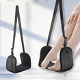 thumbnail image 2 of OUSITAID Airplane Footrest Adjustable Hanging Foot Hammock Portable Plane Leg Rest Foldable Memory Foam Plane Foot Hammock Office Footrests for Airplane Travel Flight Train Office, 2 of 9