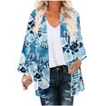 thumbnail image 2 of Nouveaux Hauts pour Femmes 2023 Grande Taille Mode Femme Col Rond T-Shirt Manches Longues Blouse Imprimée Automne Hauts Chandail en Molleton Chemise Manches Longues pour Femmes, 2 of 5