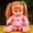 Pink, variant on Toys Clearance Holiday Deals!Simulation Doll Interactive Vinyl Baby Sonic Control Toy Singing Talking Girl Sweet Princess with Blinking Eyes,Kindergarten Early Education Dolls for Girls