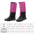thumbnail image 2 of Unique Bargains Leg Gaiters, Waterproof Shoe Covers Adjustable Snow Boot Gaiter, Purple, L, 2 of 6