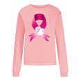 thumbnail image 5 of Jsaierl Chandails en Molleton Cancer du Sein Femmes Sensibilisation au Cancer Hauts T-Shirts Graphiques Léopard Manches Longues Col Rond Pull Cadeaux Inspirants pour Survivante du Cancer, 5 of 5
