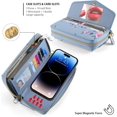 thumbnail image 5 of Compatible pour iPhone 14 Pro Max Étui Portefeuille pour Femmes avec Étui Magnétique Détachable Support Sans Fil, 5 of 5