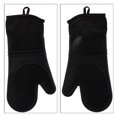 thumbnail image 4 of Oven Mitts -Silicone Oven Mitt Heat Resistant 500 Degrees-Food Safe Baking Gloves for Cooking In Kitchen with Soft Inner Lining BLACK, 4 of 8