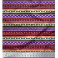 thumbnail image 1 of Soimoi polyester Crepe Fabric Aztec Geometric Print Fabric by Yard 52 Inch Wide, 1 of 3