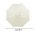 thumbnail image 2 of Large Outdoor Patio Umbrella 98.4 Inches 6 Ribs Market Table Umbrella,190T Heavy-Duty Rainproof UV Resistant Pool Umbrella,Umbrella Replacement Top Cover Replacement Canopy (Frame Not Included), 2 of 6