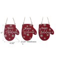 thumbnail image 2 of Christmas Flat Mitt Shape Ornament - Set of 6, 2 of 3