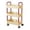 Rouge, variante sur Chariot de Rangement de Cuisine à 3 Niveaux Noir avec Accoudoirs Étagère de Rangement Salle de Bain Toilettes Articles de Toilette Chariot de Rangement