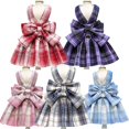 thumbnail image 4 of Lattice Dog Dress Clothes Classic Dog Collars And Harnesses Leash Rope For Small Medium Puppy Chihuahua Clothes Yorkie, 4 of 6