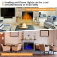 thumbnail image 3 of Gymax 28'' Electric Fireplace Recessed 900/1350W Fireplace Heater w/ Remote Control, 3 of 10