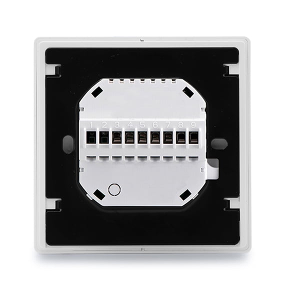 WiFi Smart Thermostat, Wall Mounted Temperature Controller with LED Panel, 8 Lighting Effects, 7 Color Lights Transition, Capacitive Touch Button