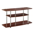 thumbnail image 1 of Convenience Concepts Designs2Go 3 Tier Wide TV Stand in Cherry Wood Finish, 1 of 7