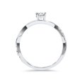 thumbnail image 3 of 1/2Ct Vintage Infinity Diamond Engagement Ring 14K White Gold, 3 of 4