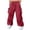 Red, variant on Tumotour Cargo Pants For Men Baggy Cargo High Waist Wide Leg Pants Trendy Casual Parachute Pant Loose Fit Harem Joggers With Pockets