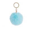 thumbnail image 1 of Fuzzy Ball Keychain Supple Comfortable Lovely Key Rings Adorable Practical Key Chains Women for Children Adults Elderly Students Light Green 7cm, 1 of 7