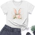 thumbnail image 4 of Weiqiqre Plus Size Tops for Women Happy Easter T Shirt Easter Bunny Shirt Cute Rabbit Graphic Tee Gift Spring Tees Tops, 4 of 4