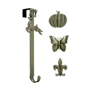 Haute Decor Support de Couronne Ajustable avec Icône de Renne et Plus, Laiton