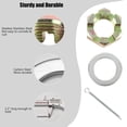 thumbnail image 3 of Trailer Nut Kit Galvanized Sturdy Durable Replacement for Worn Bearing Nuts Secure Boat Axle with 1 Inch Shaft Spindle Washers Cotter Pins Fishing Trailers Stainless Steel 2 Sets, 3 of 7