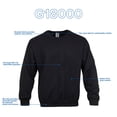 thumbnail image 4 of Gildan Men's Fleece Crewneck Sweatshirt, Irish Green, Large, 4 of 5