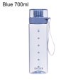 thumbnail image 2 of Sports Bottle Matte Texture Level 5 Broken Resistance Square Shape Summer Student Drinking Bottle for Office, 2 of 13