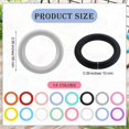 thumbnail image 3 of 32 Pcs Anneaux Toriques en Silicone Perles 65mm Boucle Ronde en Silicone avec 2 Trous, 3 of 5