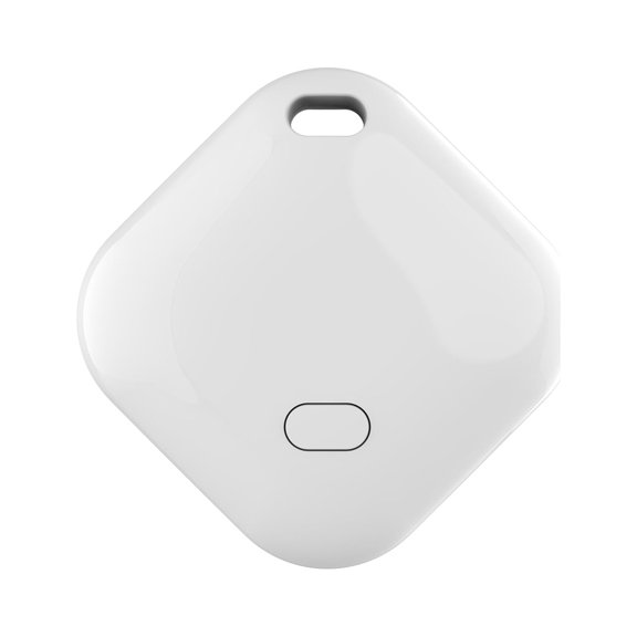 yeacher Traqueur Bluetooth Certifié MFI F02 - Blanc, Lot de 1, Bluetooth 5.2, Batterie Remplaçable, Icônes Personnalisables, Prise en Charge du Mode Perdu, Alarme 100 dB