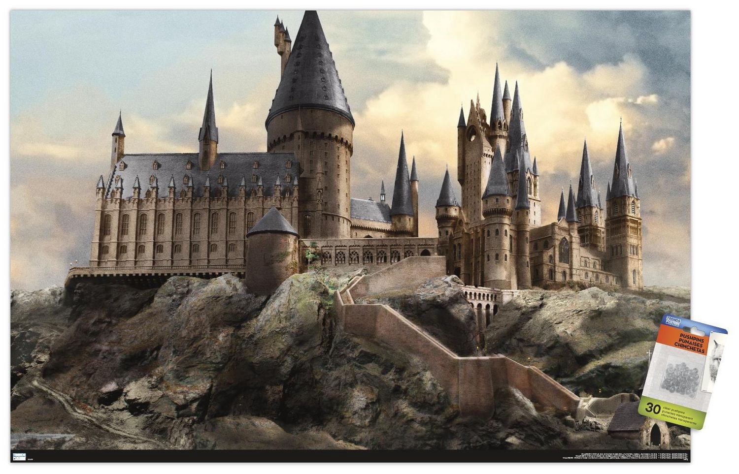 The Wizarding World: Harry Potter - Hogwarts at Sunrise Wall Poster, 22.375" x 34"