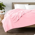thumbnail image 2 of Bare Home Microplush Fleece Blanket - 300 GSM - Fuzzy Microfleece - Soft & Plush - King, Light Pink, 2 of 5