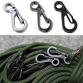 thumbnail image 2 of Mosiee 10Pcs/Set Carabiner Mini Stainless Steel Key Buckle Snap Spring Clip Hook Stainless Steel Rust-Proof Camping Hiking Parts, 2 of 7