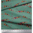 thumbnail image 3 of Soimoi Crepe Silk Fabric Colorful Bird Decor Fabric Printed Yard 42 Inch Wide, 3 of 3