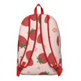 thumbnail image 3 of Sac à Dos Scolaire à Baies Rouges, Sac de Jour Décontracté à Motif de Fraises Fruitées avec Dispositifs Antivol pour Étudiants et Voyageurs, 3 of 3