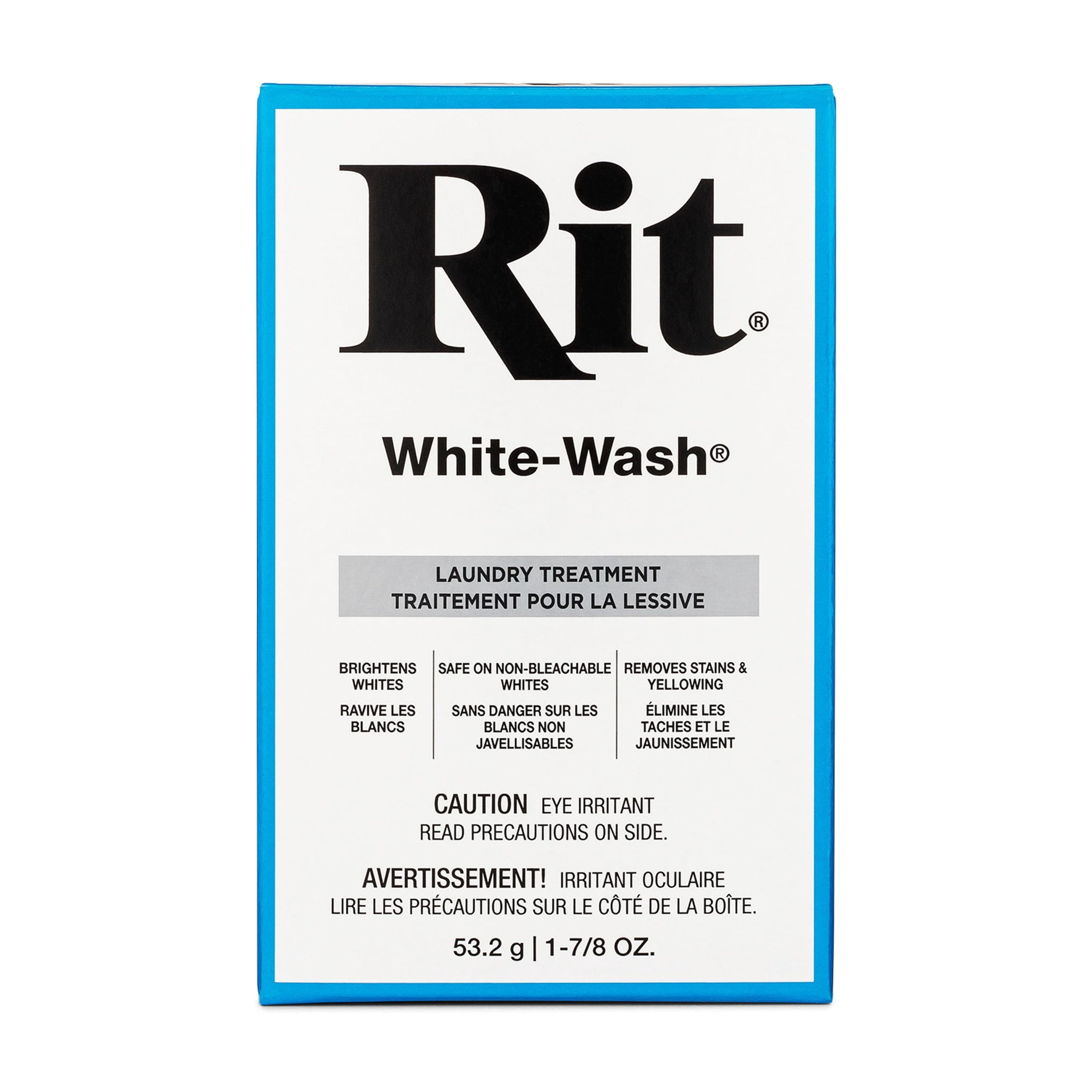 RIT White-Wash Laundry Treatment, 1 pc, 53.2 g (1-7/8 oz.), 10.2 cm (4 in) H × 6.4 cm (2.5 in) W × 2.5 cm (1 in) D, 53 g (1.9 oz)