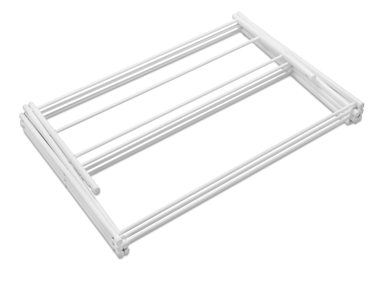 Whitmor 4 Shelf Metal Laundry Clothes Folding Drying Rack, Number of Shelves-4, Durable Steel Material Space-Saving Portable Clothes Dryer Stand