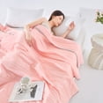 thumbnail image 1 of Couvre-lit d'Été Rouge Melon D\'eau Format Simple Réversible Léger Lavable Climatisation Rafraîchissant Housse de Lit Rouge Melon D\'eau Polyester Literie pour Enfants Adultes 100*70Cm/39*27 Po, 1 of 9