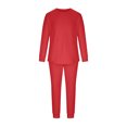 thumbnail image 4 of TIMIFIS Survêtement pour Homme 2 Pcs Ensemble de Sport Entraînement Manches Longues Décontracté Uni Mode Col Rond Chandail à Enfiler Ensemble de Sport Manches Longues Pantalon Survêtement Deux Pièces Automne, 4 of 8