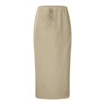 thumbnail image 1 of UANWENN Linen Flared Maxi Skirt with Back Slit Elastic Waist Drawstring Long Flowy Ankle Length Skirt Womens Jean Skirt Toddler Skirt Pleated Denim Skirt Chiffon Skirt Pleated Tennis Skirt Hoop Skirt, 1 of 8