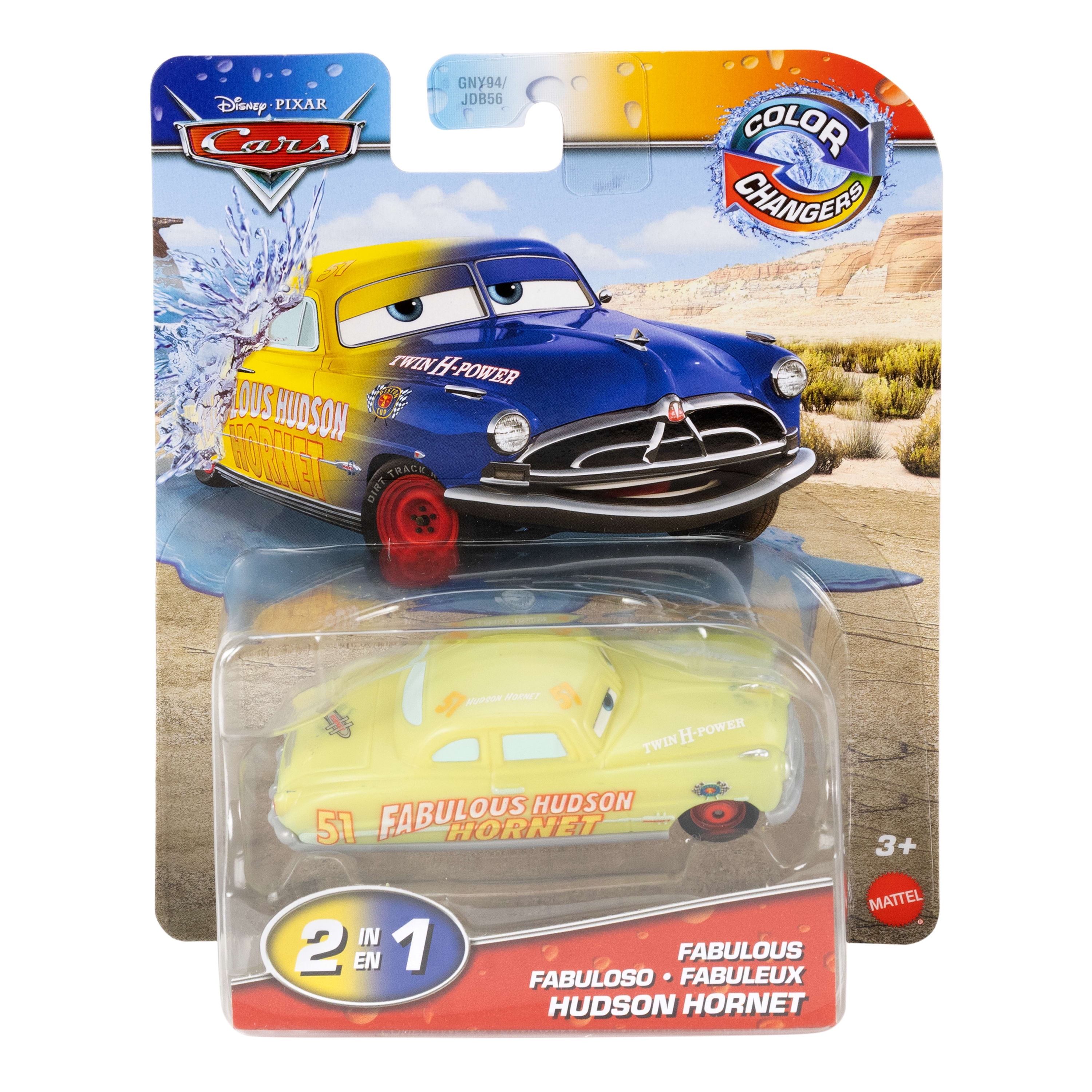 Disney/Pixar Les Bagnoles Color Changers 1:55 Voiture ou camion Hudson Hornet