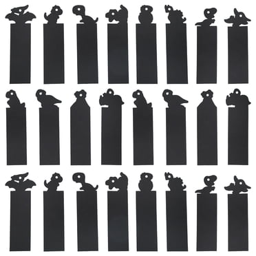FRCOLOR Papier à Gratter 24 Pcs Kit d'Art de Papier à Gratter Bricolage Animaux Signets Papiers à Dessin pour Enfants Jouets de Dessin pour Enfants,6.3"X1.69"X0.04 Pouces