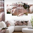 thumbnail image 3 of Design Art Pat De Flamants Roses Se Bouchent Art Sur Toile, 3 of 3
