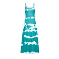 thumbnail image 2 of Daeful Robes Maxi Teinture sur Nœuds Longue Robe Sans Manches Robe d'Été Kaftan Ample Col en V Bleu Ciel S, 2 of 7