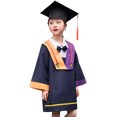 thumbnail image 4 of Ensemble de Toge et Chapeau de Graduation pour Enfants Garçons Filles Préscolaire avec Pompon, 4 of 8