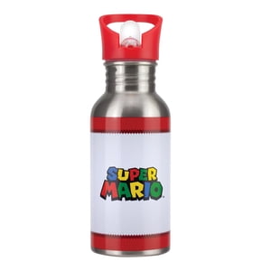 Paladone Super Mario Metal Water Bottle with Straw V2 500ml