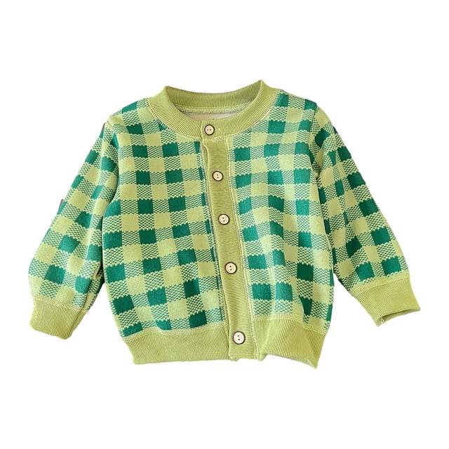 Besolor Manteaux pour Tout-Petits Filles Garçons Imprimés Manches Longues Col Ras du Cou Boutonné Veste Chaude Manteau Vêtements d'Automne