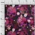 thumbnail image 2 of oneOone Rayon Magenta Fabric Skull Sewing Craft Projects Fabric Prints By Yard 56 Inch Wide, 2 of 5