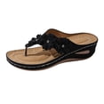 thumbnail image 1 of Fsqjgq Chaussures pour Femmes Sandales de Plage à Plateforme Compensée d'Été à Enfiler Sandales de Plage Pantoufles à Plateforme Décontractées Sandale à entre-Doigt, 1 of 9