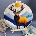 thumbnail image 2 of Pcksrro Home Decorations Items and Hanging Ornaments Deal!Starters Wool Felts Painting With Embroidery Frame Needle Felts Material Pack Diy Needle Felts Suitable For Beginners To Crafts, 2 of 5