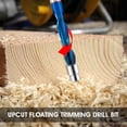 thumbnail image 4 of Upcut Spiral Flush Trim Router Bit 1/4 Inch Shank Carbide Flush Trim Router Bit with Double Bearing Woodworking Milling Cutter with Nano Blue Coating for Plywood Hardwood, 4 of 8