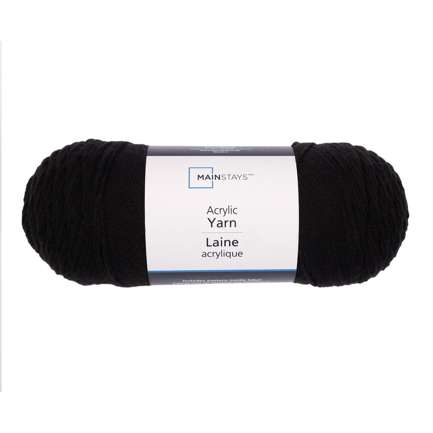 Laine acrylique Mainstays moyenne Noir V, 7 oz 397 yards