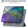 thumbnail image 3 of Étui Magnétique pour iPad Pro 11 2020, Dos Magnétique Intelligent Ultra Mince, Support Trifold avec Réveil/sommeil Automatique pour iPad Pro 11 Pouces 2020 (Rouge), 3 of 6