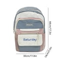 thumbnail image 3 of Dvkptbk Teen Backpack for School Color Blocking Sports Kids Backpack for Teens Middle School Students Bookbag Computer Bag for School Waterproof Casual Daypack Travel, 3 of 6